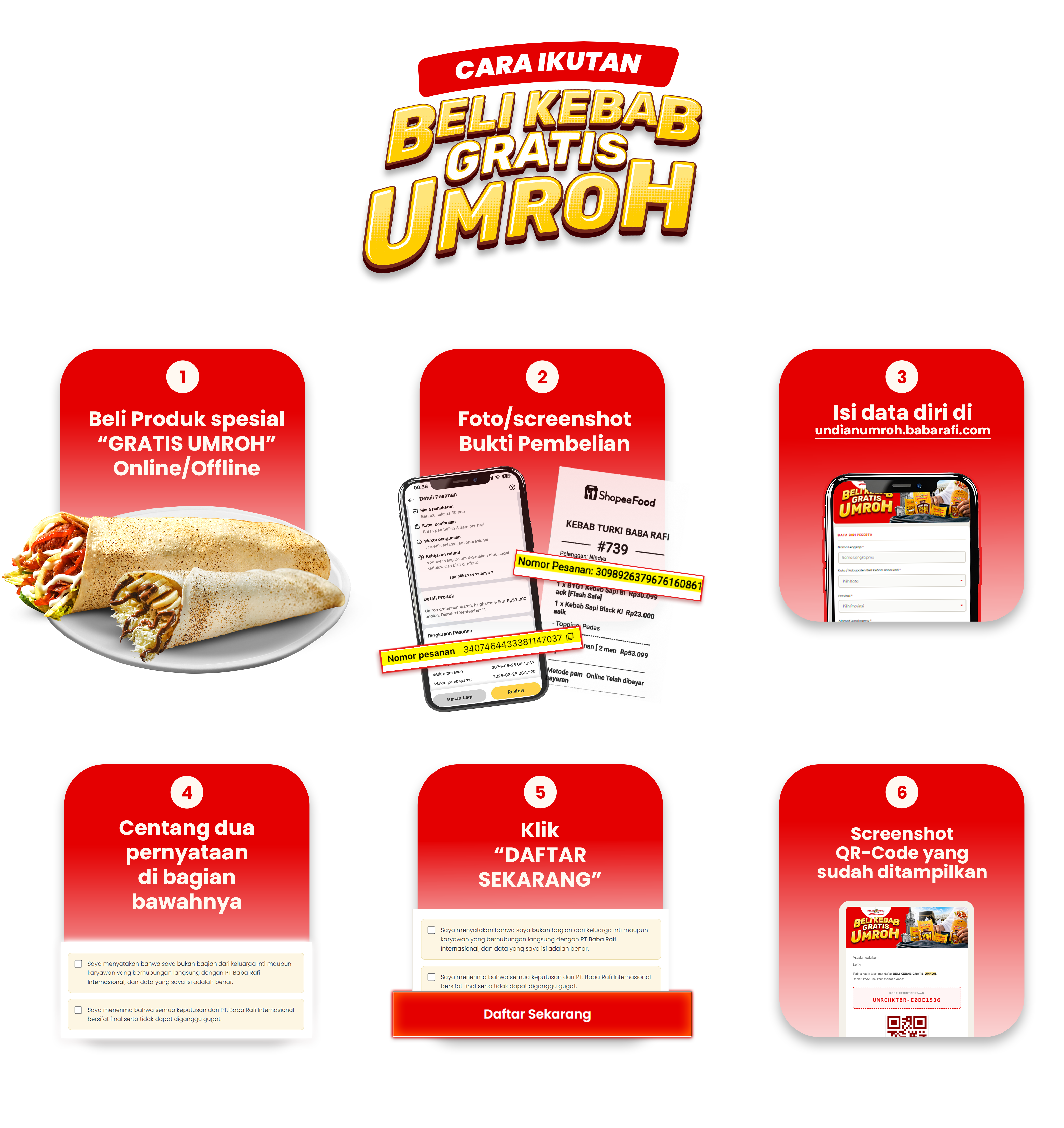 Cara Ikutan Kebab Gratis Umroh